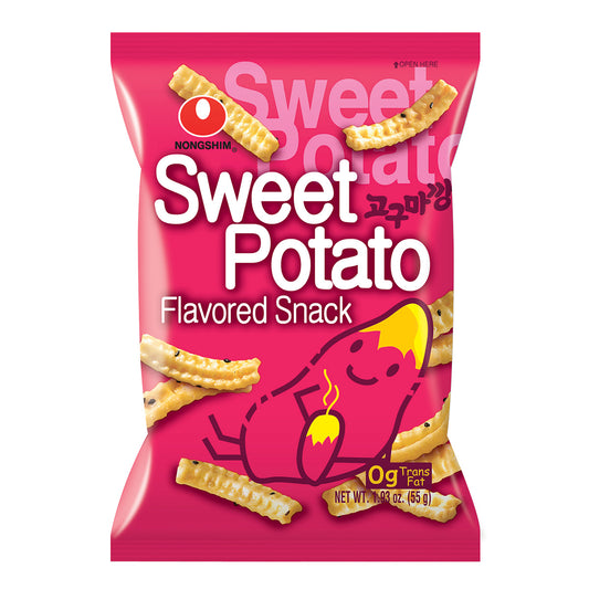 Nongshim Sweet Potato Snack – Lightly Sweet & Crispy Korean Treat (4-Pack)