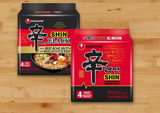 Shin Ramyun Classic & Black Combo (4 + 4 Pack)