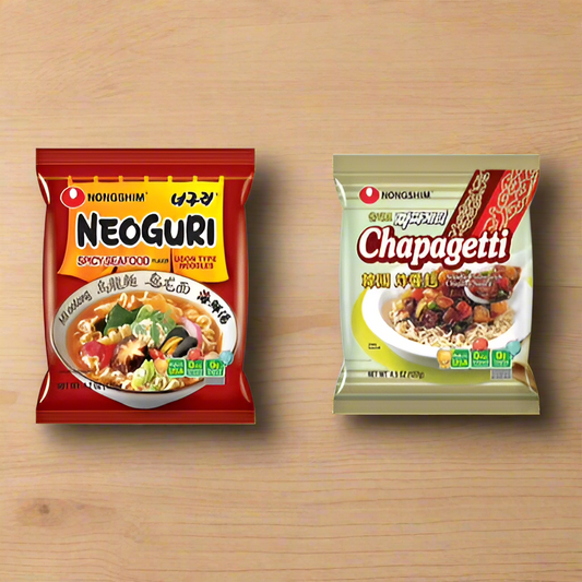 Jjapaguri (Ram-Don) Noodle Combo – Chapagetti + Neoguri Bundle (4 x 2 pack)