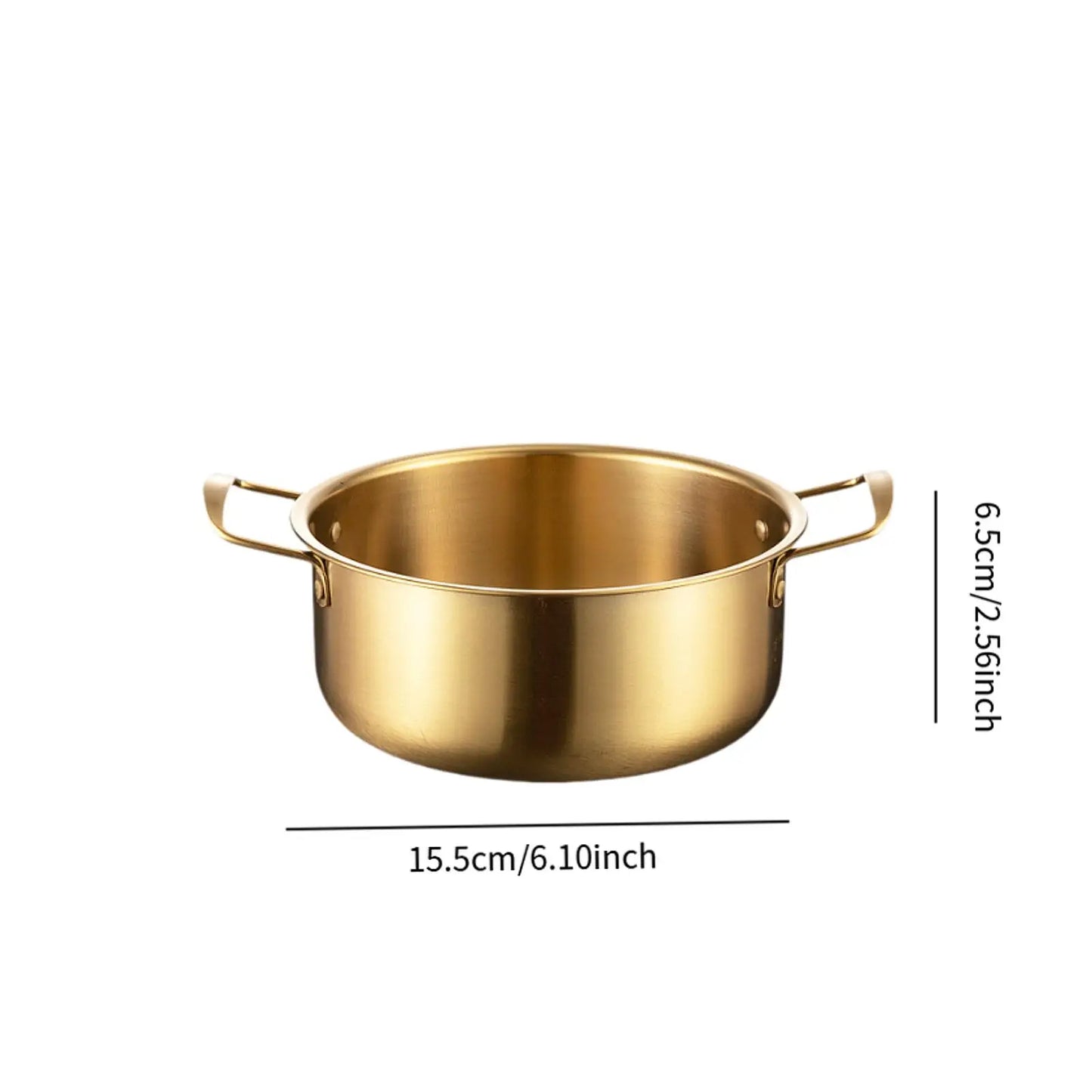 Korean Ramen Pot Multipurpose Fast Heating Double Ear Stockpot Pan Dry Pots Household Seafood Pot Instant Noodle Pot