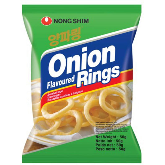 Nongshim Onion Rings – Light & Crispy Korean Snack (4-Pack)