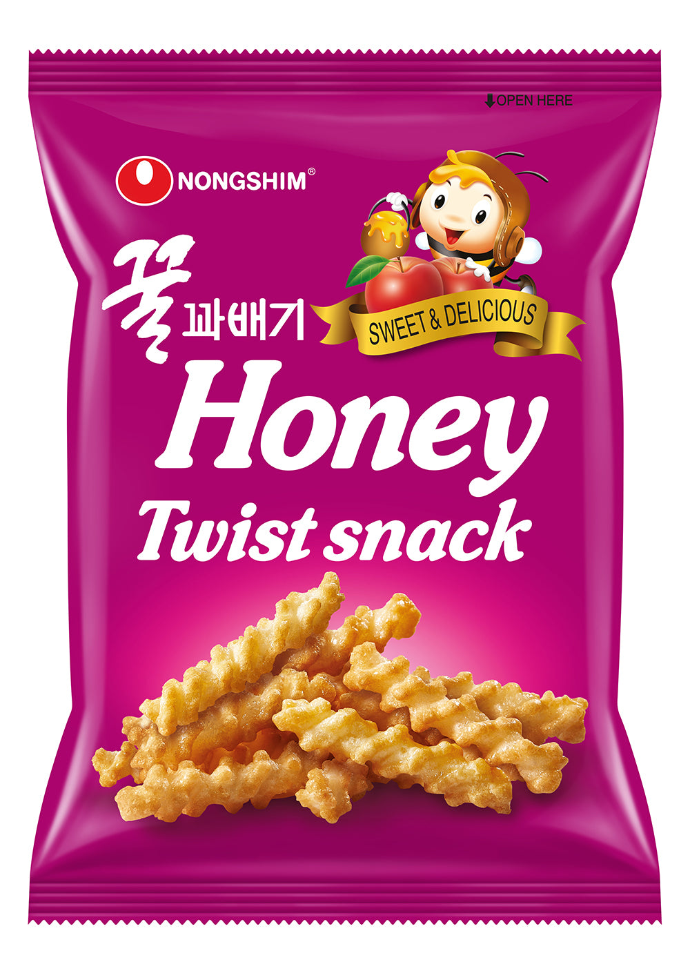 Nongshim Honey Twist Snack โ Sweet & Crispy Korean Treat (4-Pack) | Light, Crunchy, Addictively Delicious