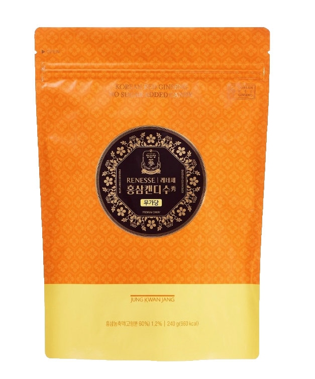 Daily Korean Ginseng Duo – Red Ginseng Tonic Gold (10 Pouches) + Sugar-Free Red Ginseng Candy (240g)