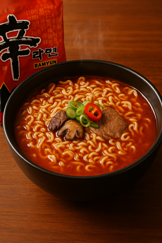 Nongshim Ramen Combo Pack – Shin Ramyun (4) + Ansungtangmyun (4)