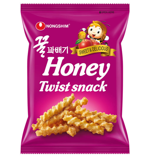 Nongshim Honey Twist Snack – Sweet & Crispy Korean Treat (4-Pack) | Light, Crunchy, Addictively Delicious