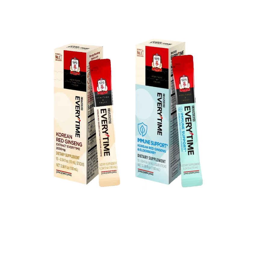 Korean Red Ginseng Everytime Vitality Duo – Everytime Extract 2000 (10p) + Everytime Immune Support (10p)