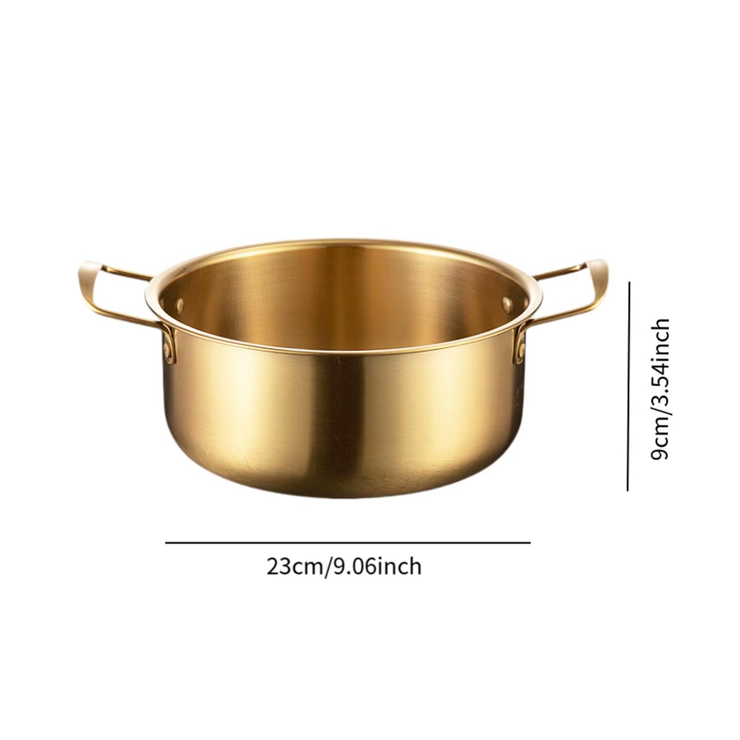Korean Ramen Pot Multipurpose Fast Heating Double Ear Stockpot Pan Dry Pots Household Seafood Pot Instant Noodle Pot