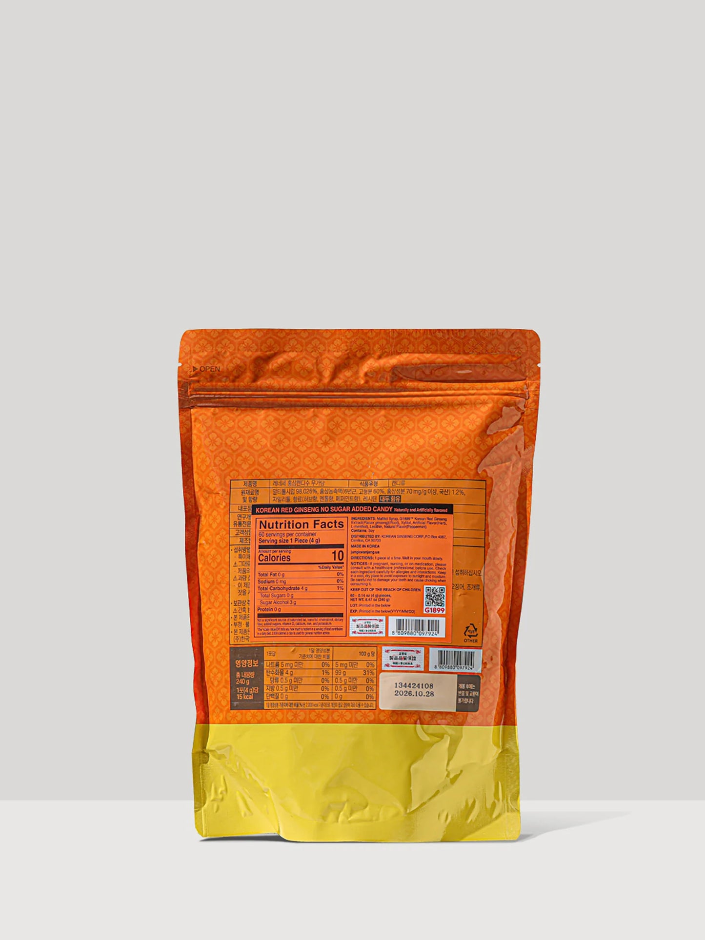 Red Ginseng Tonic Gold + Sugar-Free Red Ginseng Candy