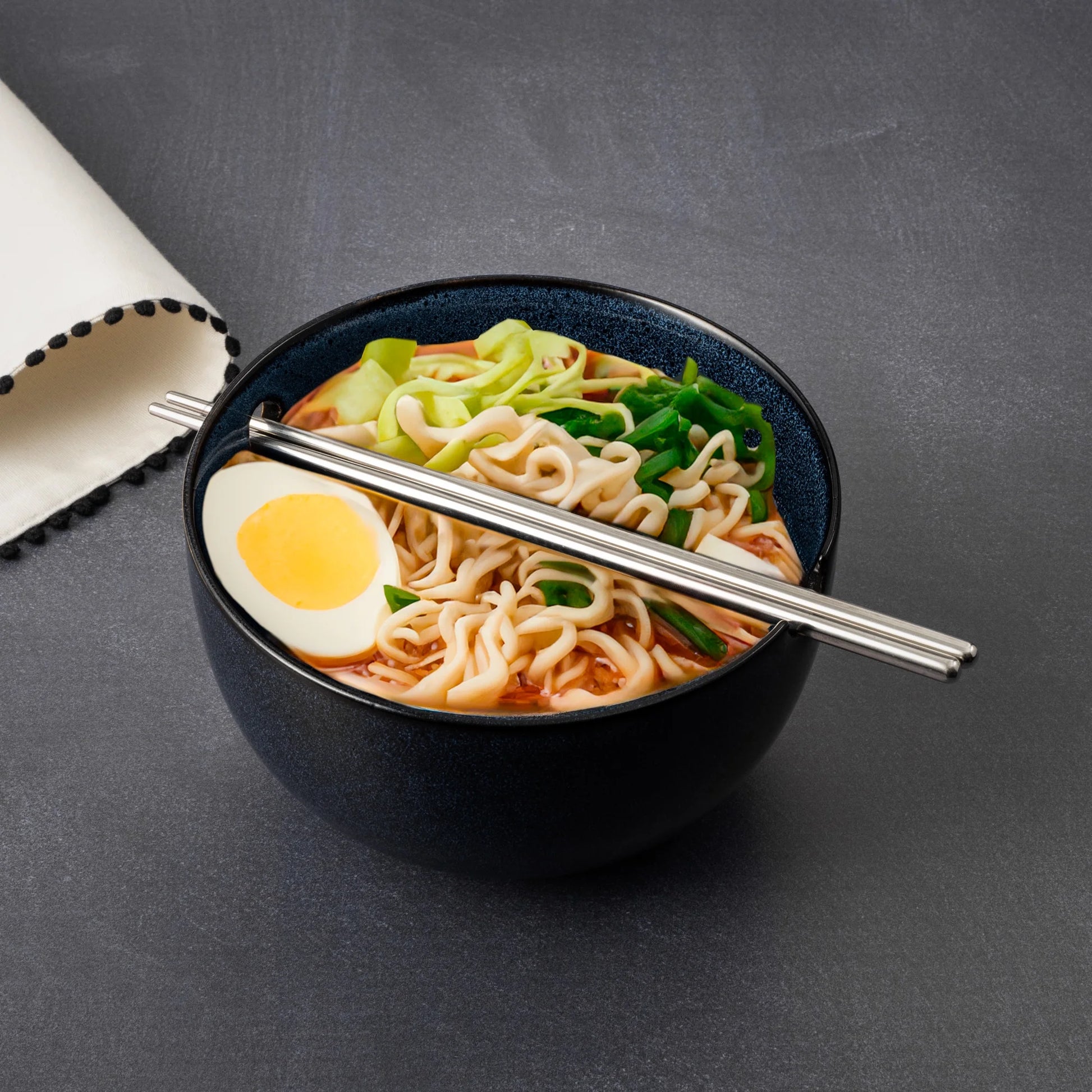 Atlantic Collection, 2 Pack Ramen Bowl Set with Chopsticks