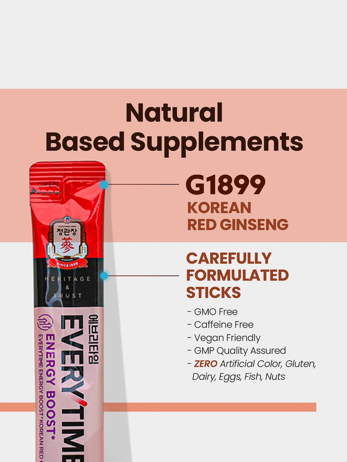 Evreytime Energy Boost + Red Ginseng Extract Tea