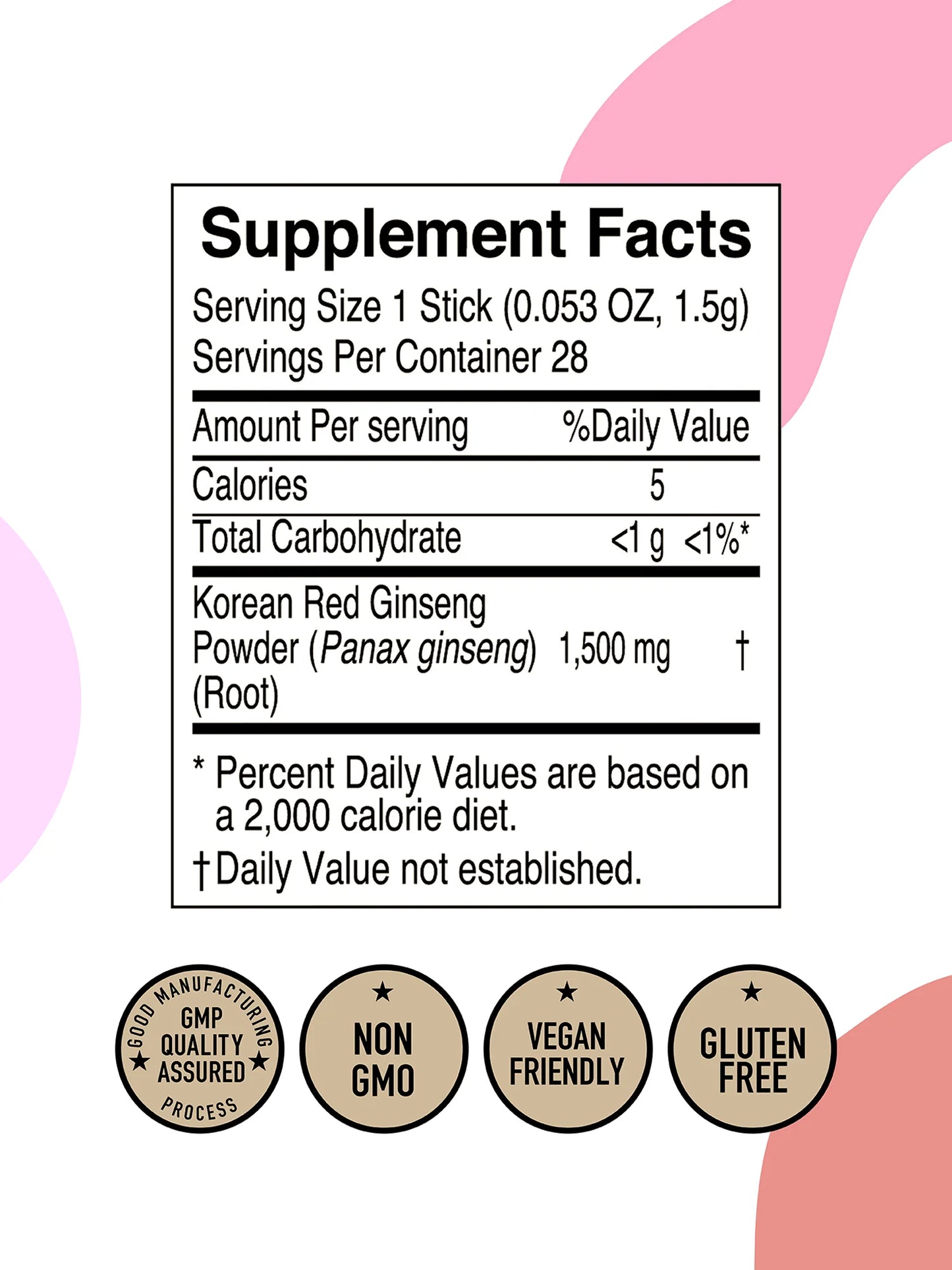 Red Ginseng Powder Pure 100 + Red Ginseng Tea