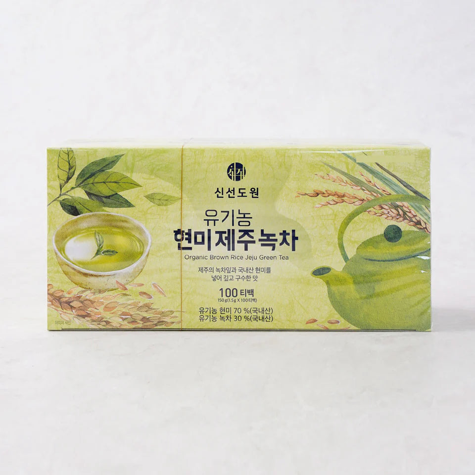 SHINSUNDOWON Organic Brown Rice Jeju Green Tea 100 CT