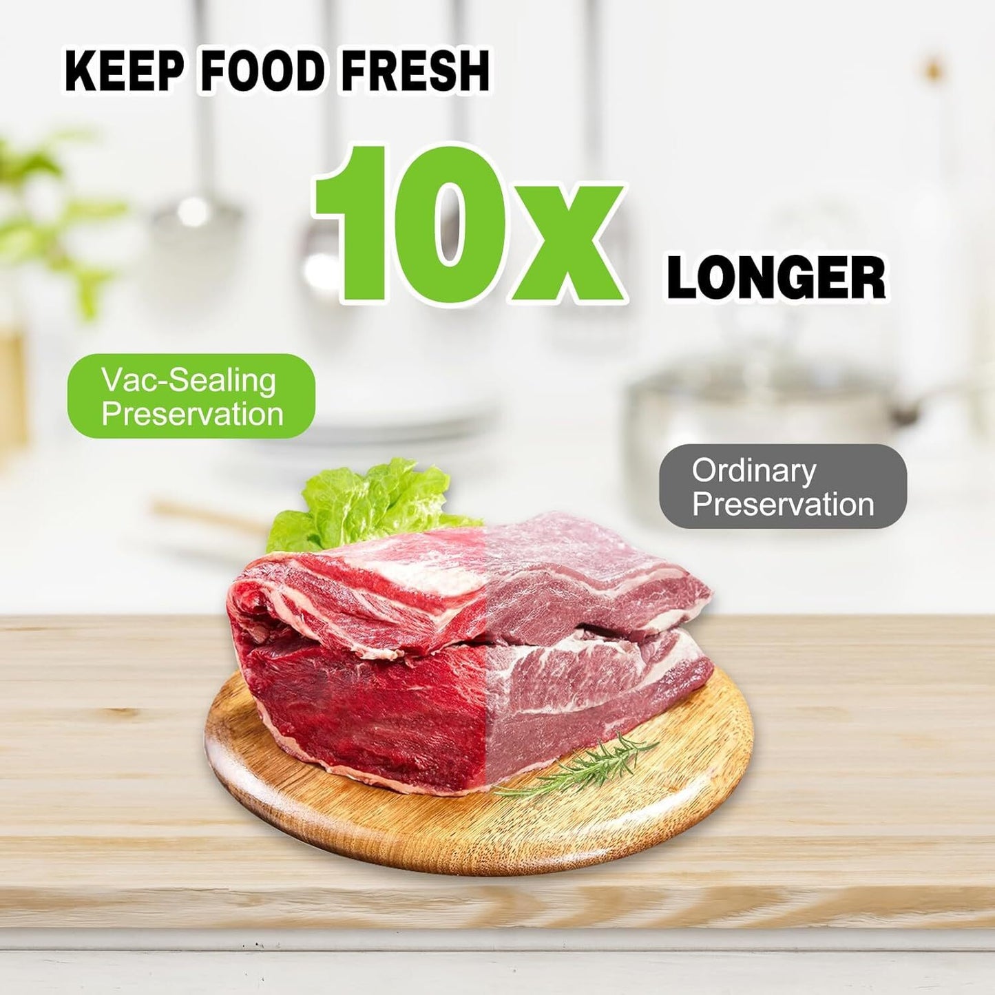 Vacuum Sealer Machine Seal a Meal Food Saver System, Two Modes +10 Free Bags, US