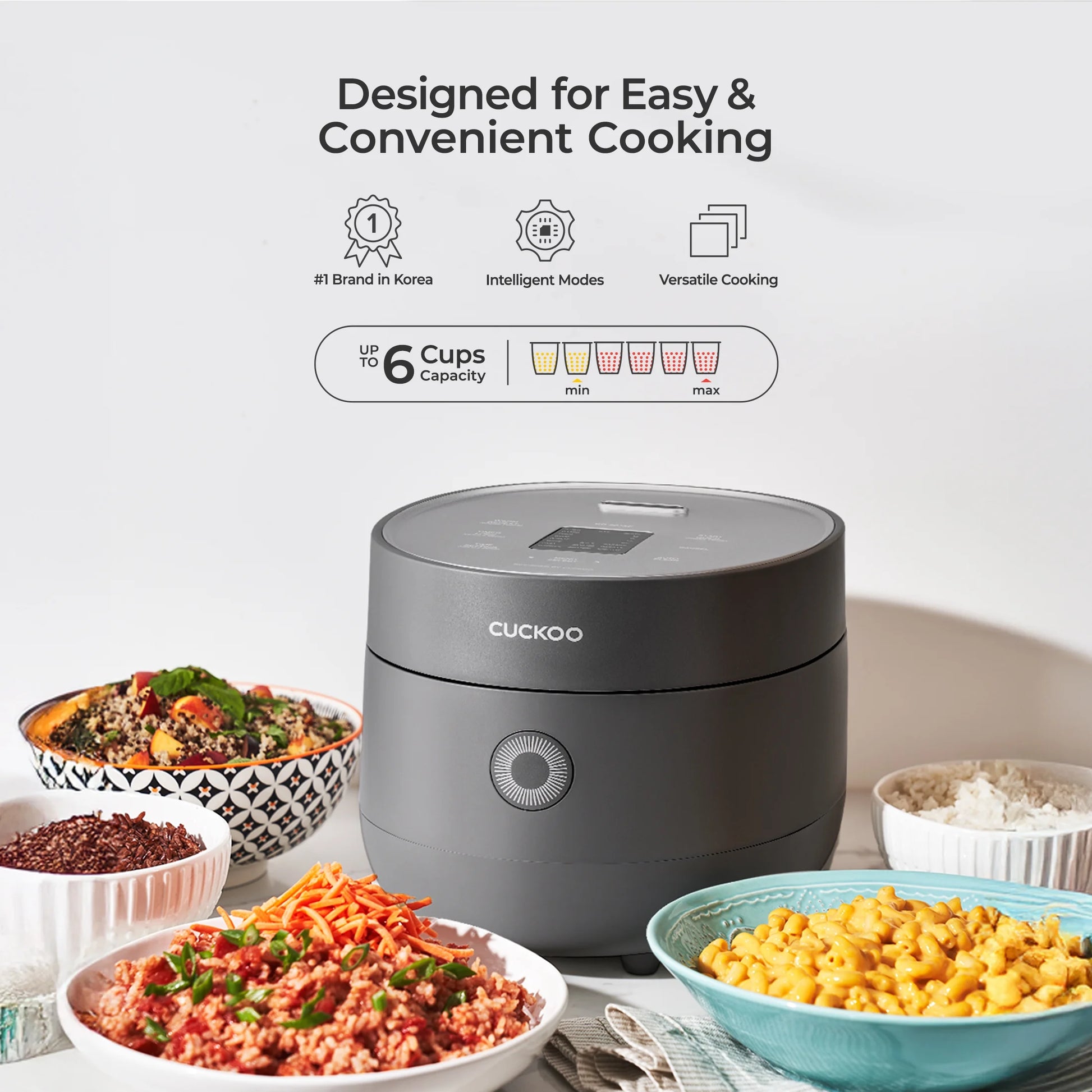 CR-0675FG 6-Cup (Uncooked) / 12-Cup (Cooked) Micom Rice Cooker with Nonstick Inner Pot (Gray)