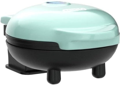Mini Maker Waffle Maker + Griddle, 2-Pack Griddle + Waffle Iron - Aqua
