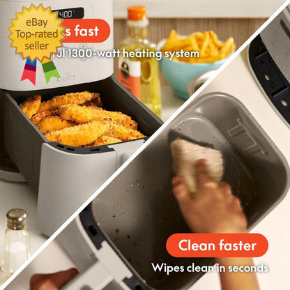 4Qt Slim Air Fryer, Fits-Anywhere™ Kitchenware, Evergood™ Ceramic Nonstick Coati