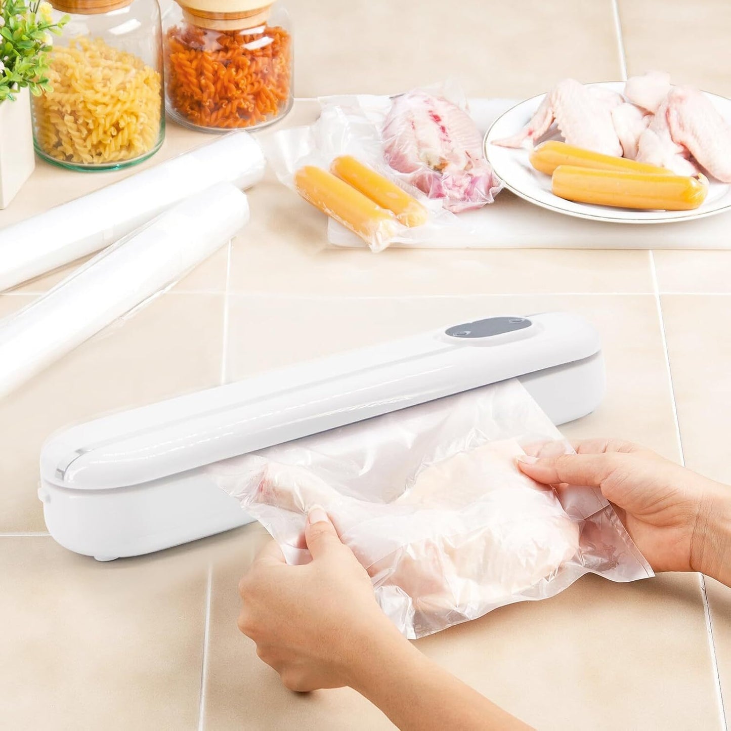 Vacuum Sealer Machine Seal a Meal Food Saver System, Two Modes +10 Free Bags, US