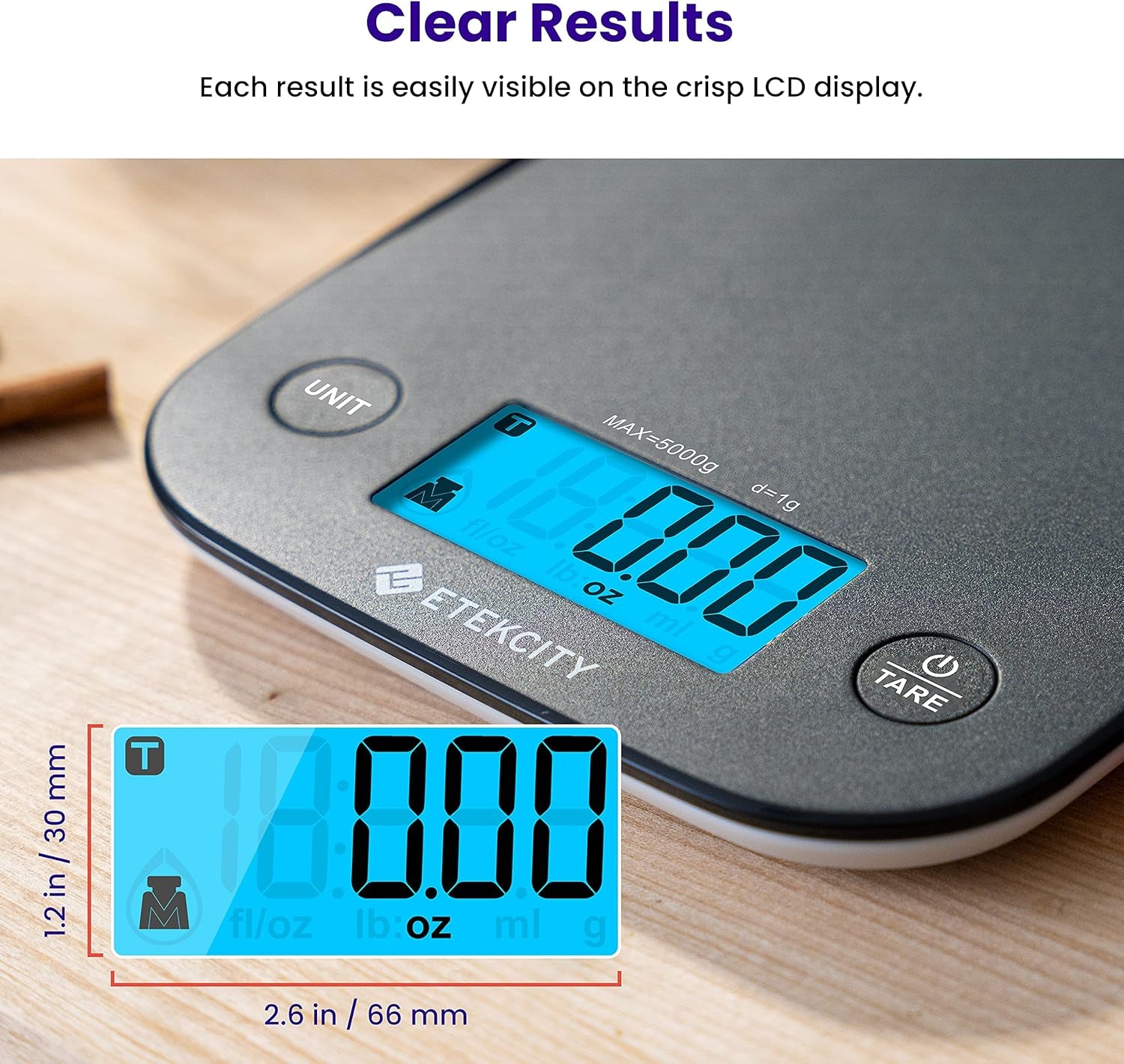 Food Kitchen Scale, Digital Mechanical Weighing Scale, Grams and Oz for Weight Loss,Cooking, and Baking, Black