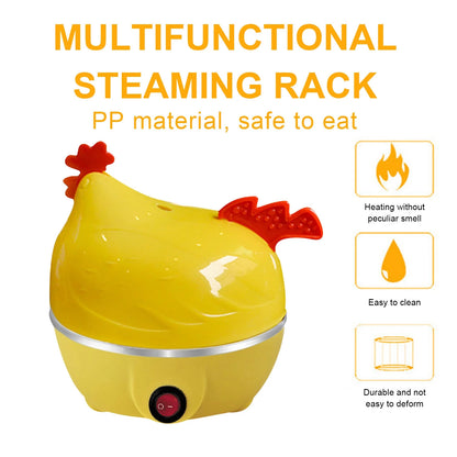 Rapid Egg Cooker Egg Capacity Electric Egg Cooker for Hard Boiled Eggs, Poached Eggs, Scrambled Eggs, or Omelets with Auto Shut off Feature