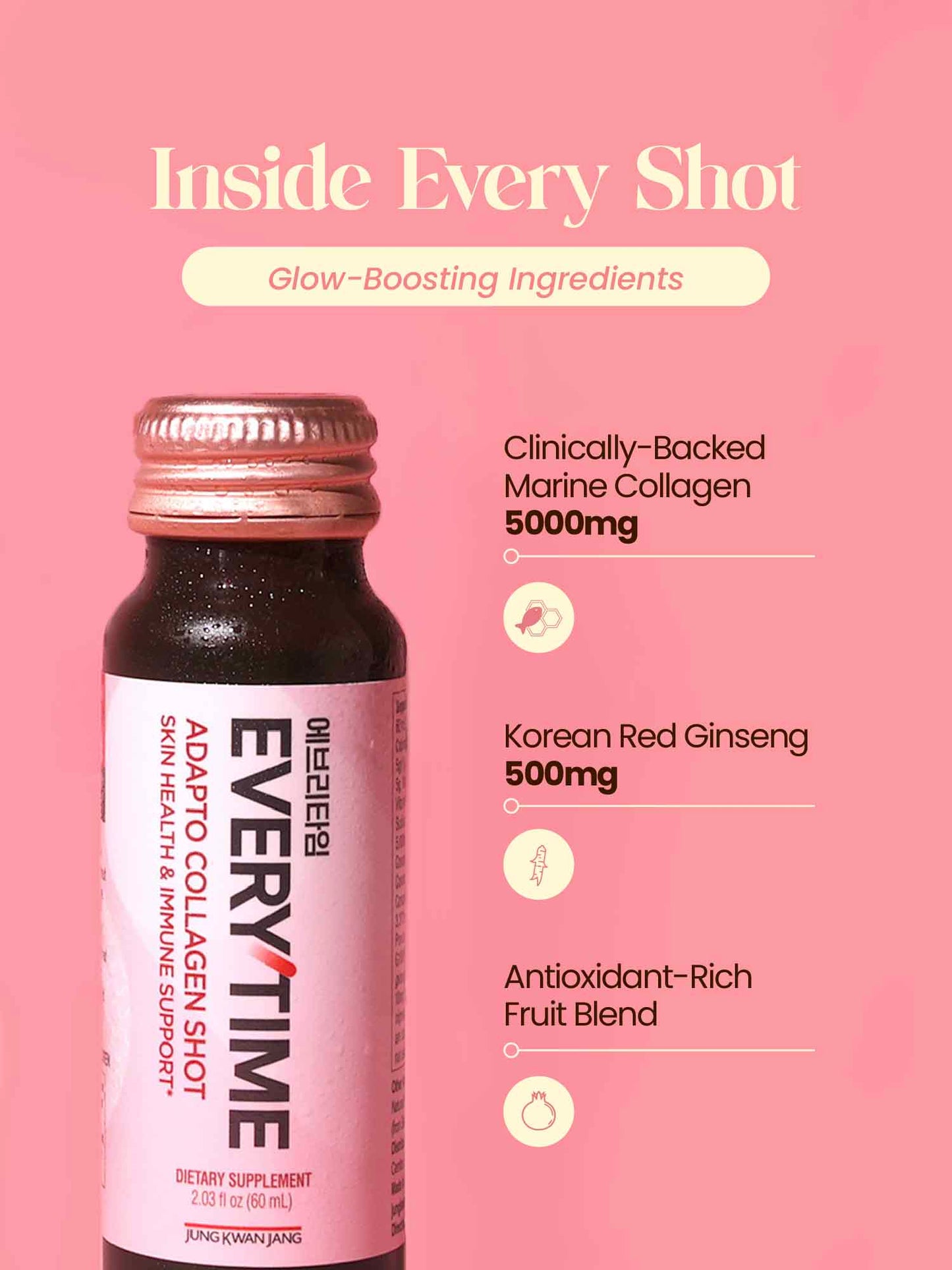 Everytime Adapto Collagen Skin & Immune, 10 Bottles