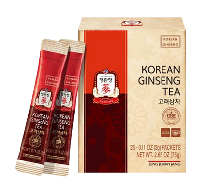 Boost Your Health & Energy With Korean Ginseng! Evreytime Energy Boost (10p) & Red Ginseng Extract Tea (25p) Combo