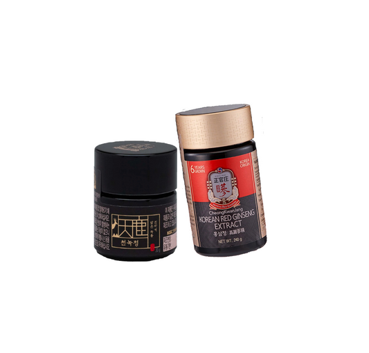 Korean Premium Ginseng Power Duo – Red Ginseng Extract (30g) + Cheon Nok Extract Set (30g)