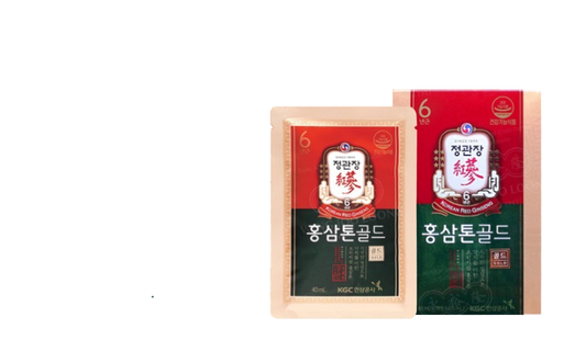 Daily Korean Ginseng Duo – Red Ginseng Tonic Gold (10 Pouches) + Sugar-Free Red Ginseng Candy (240g)