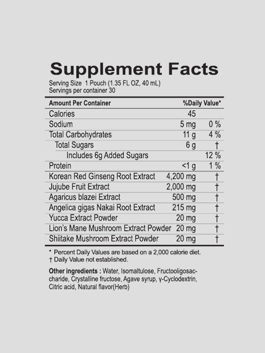 Red Ginseng Tonic Gold + Sugar-Free Red Ginseng Candy