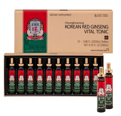 Korean Ginseng Total Vitality Bundle – Women's Balance (60 capsules) + Stamina Boost (60 capsules) + Vital Tonic Support (10 bottles)