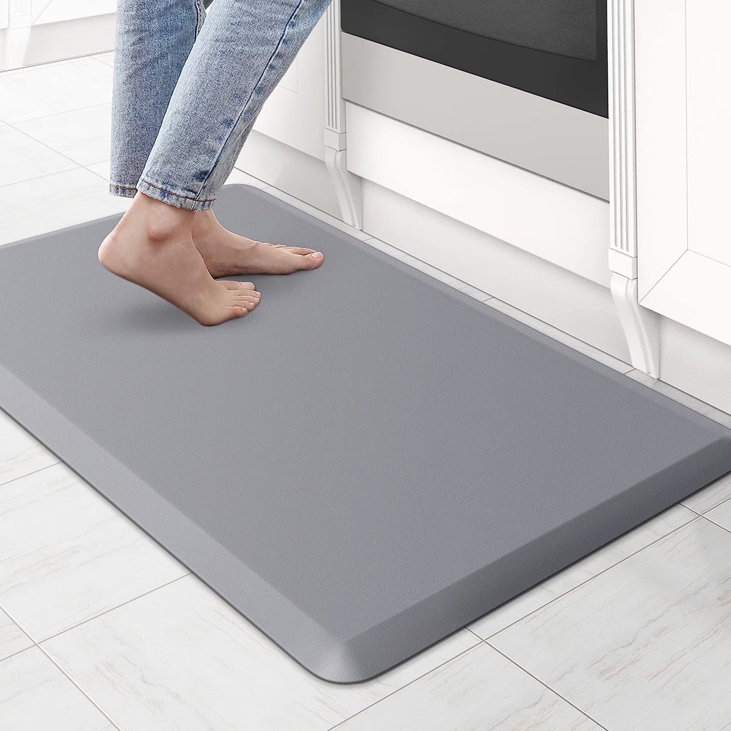 Flngr Anti-Fatigue Kitchen Mats,Waterproof and Non-Slip Kitchen Comfort Mats for Kitchen