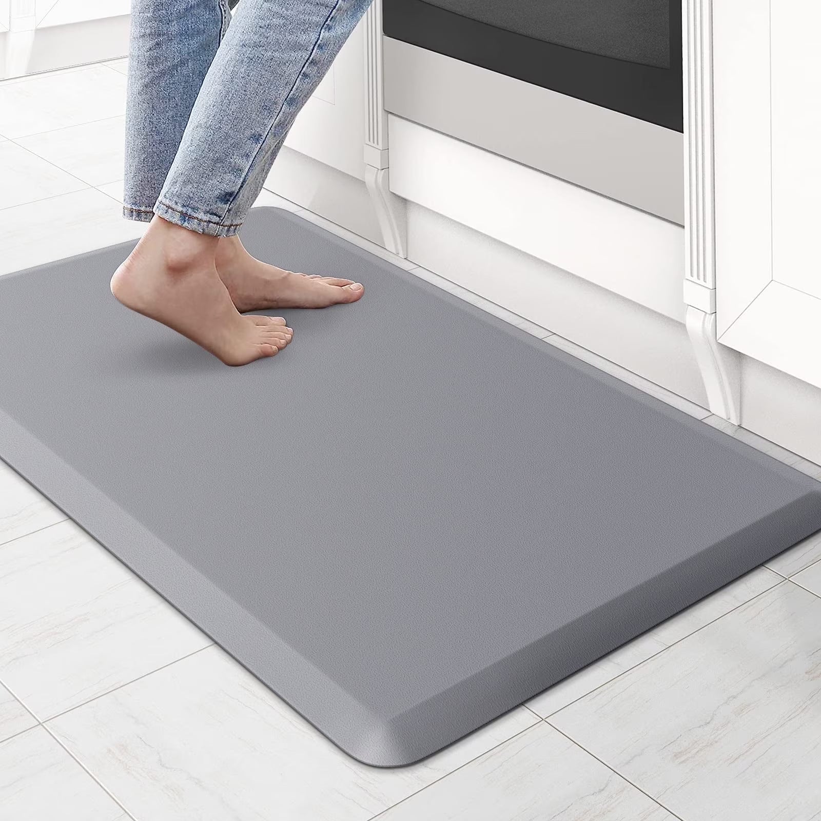 Flngr Anti-Fatigue Kitchen Mats,Waterproof and Non-Slip Kitchen Comfort Mats for Kitchen