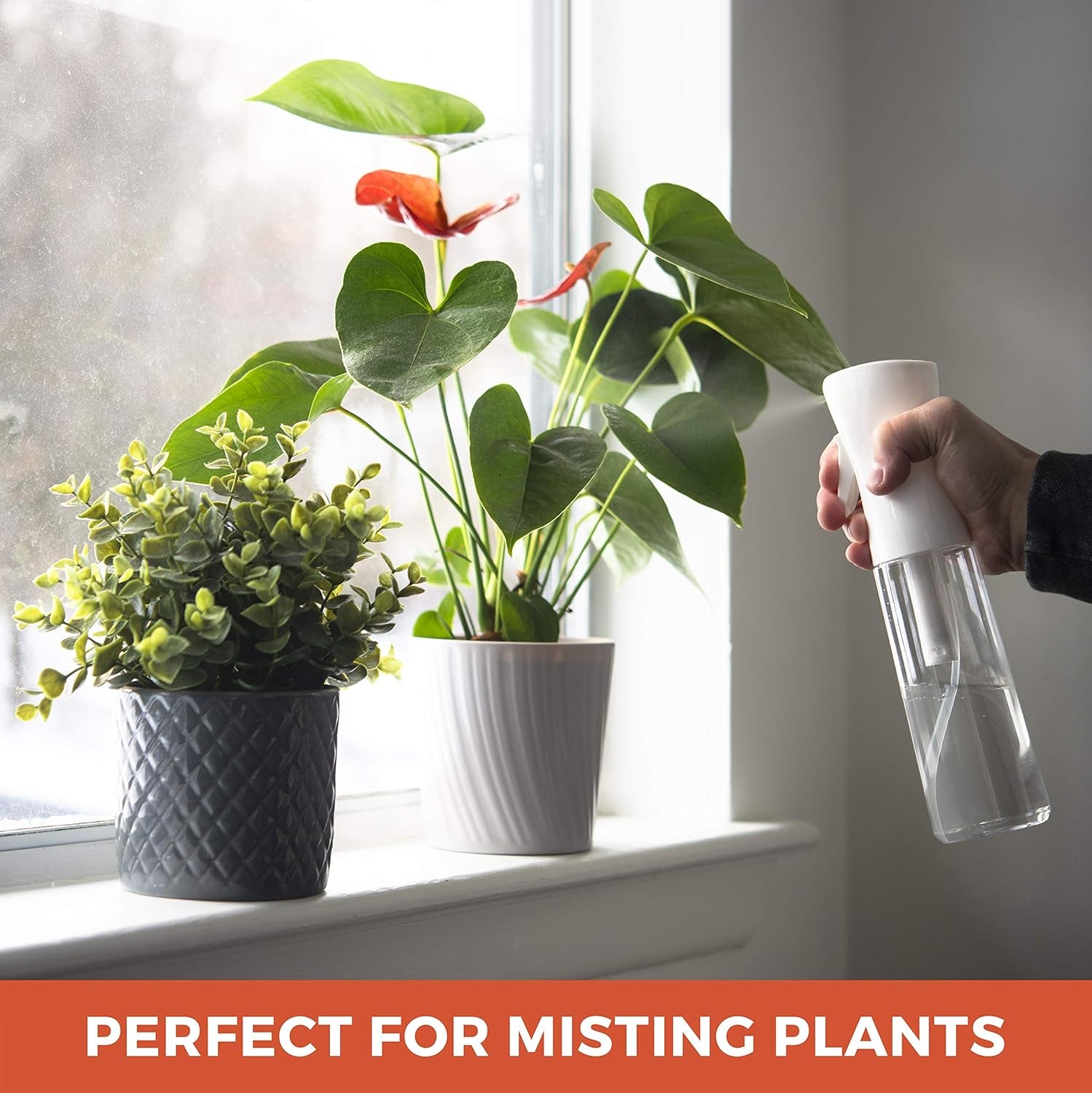 Hair Spray Bottle Continuous Water Mister Spray Empty Ultra Fine for Hair Styling, Pets, Plants, Cleaning, Misting & Skin Care, Salons, for Taming Hair in Morning, Curly Hair, Essential Oil