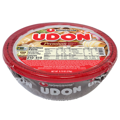 Nongshim Fresh Udon Bowl – “Saeng Saeng Udon” Korean-Style Thick Noodles with Rich Broth (6 pack)