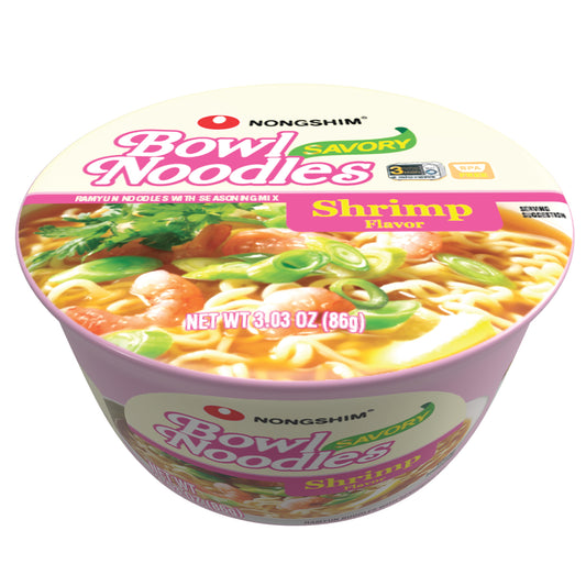Nongshim Bowl Noodle Soup – Spicy Shrimp Flavor (6-Pack)