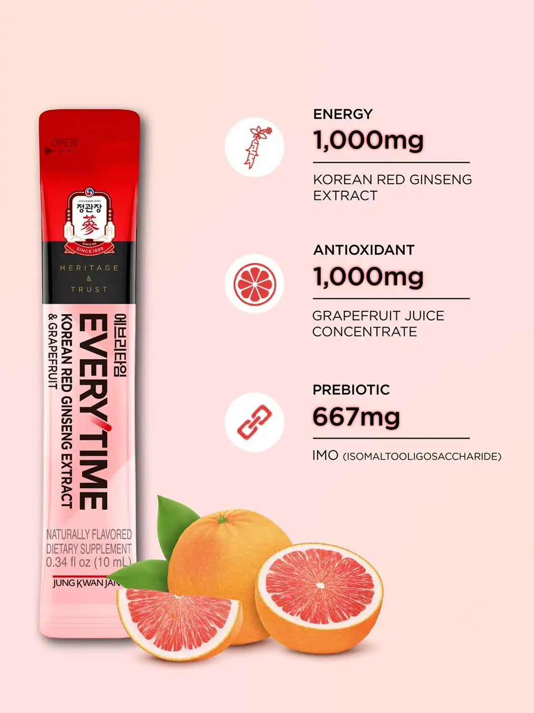 Everytime Grapefruit 10 Sticks