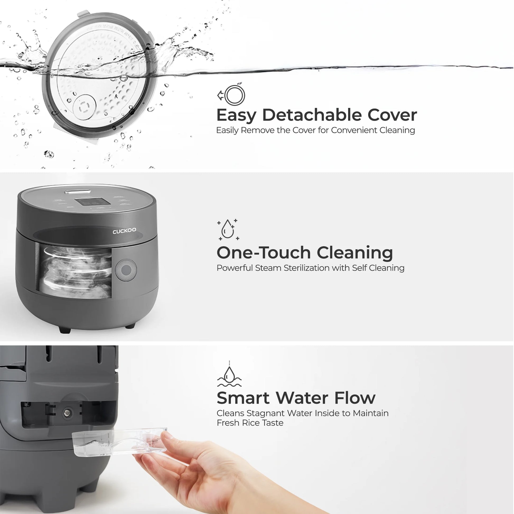 CR-0675FG 6-Cup (Uncooked) / 12-Cup (Cooked) Micom Rice Cooker with Nonstick Inner Pot (Gray)