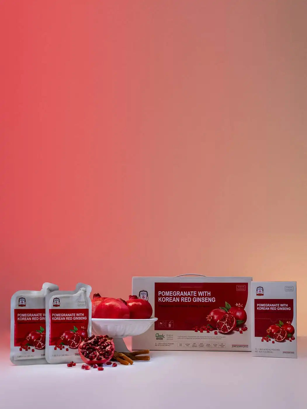 Pomegranate with Korean Red Ginseng, 10 Pouches