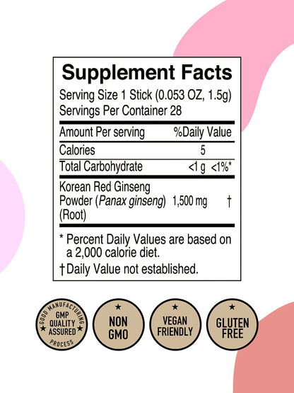 Red Ginseng Powder Pure 100 + Red Ginseng Tea